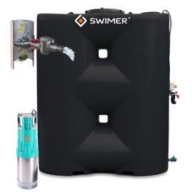 Zbiornik Swimer 3000L Czarny Slim Line Promocja